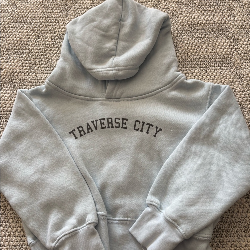 Traverse City Kids Hoodie - Light Gray